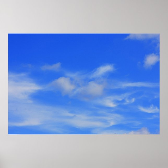 Pôster Fundo do céu azul. (Frente)