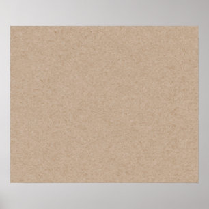 Pôster Fundo do papel de embalagem de Brown Impresso