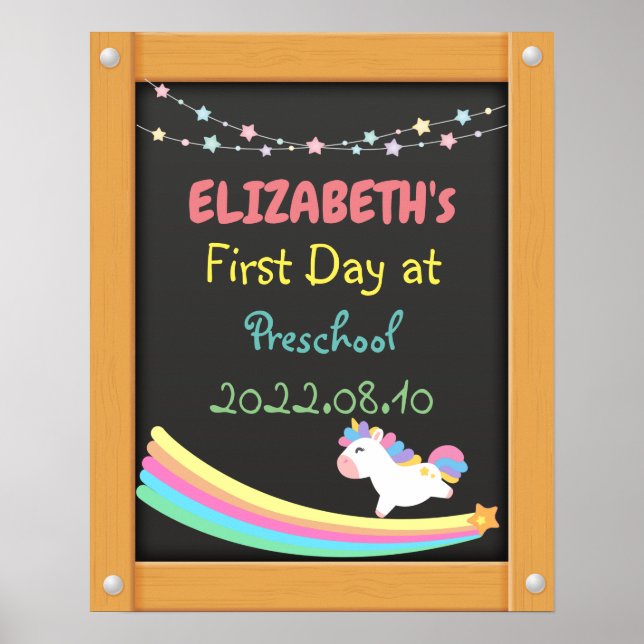 Poster Fundo do Quadro de Chalkboards enquadrado no Prime (Frente)