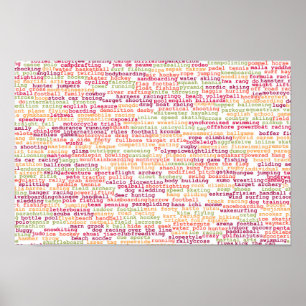 Poster Fundo dos esportes