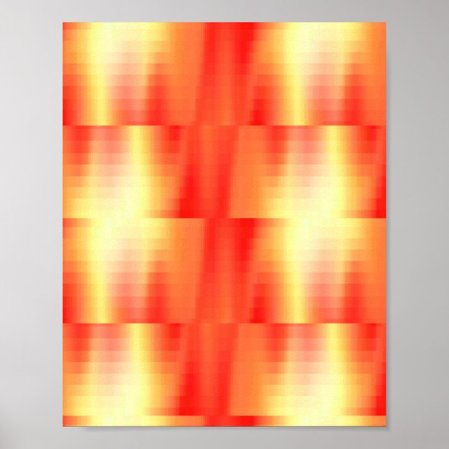 Poster Fundo laranja queimado (Frente)