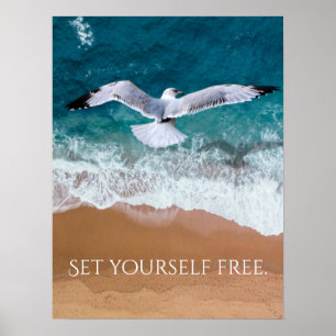 Poster Fundo marinho sobre a costa marítima