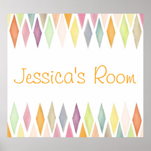 Pôster Fundo projetado da aguarela