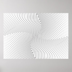 Poster fundo retorcido por abstrato. Linhas da variável t