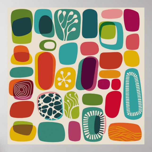 Poster Fundo retroativo, ilustração média,século,moderno, (Frente)