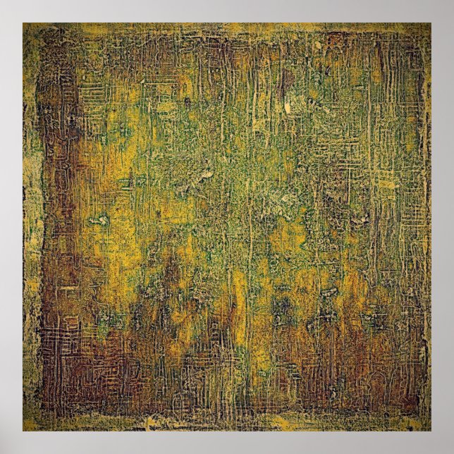 Poster Fundo velho ou textura úmida do shabby com (Frente)