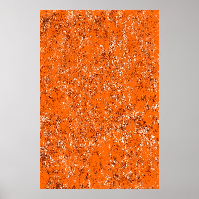 Poster Fundo verde-escuro. Cor de laranja branco preto o (Frente)
