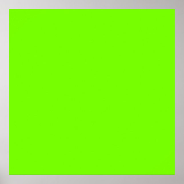 Poster fundo verde fluorescente (Frente)