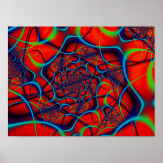 Pôster Fundo Vermelho