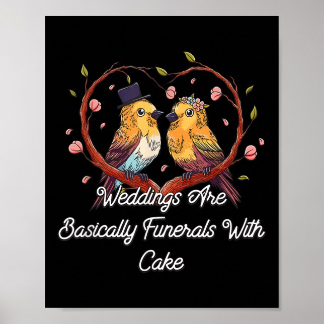 Poster Funerais Com Piada De Casamento De Bolo E Grama Pu (Frente)