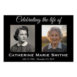 Pôster Funeral or Memorial Double Image