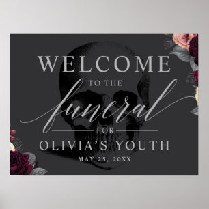 Poster Funeral para o meu sinal de boas-vindas do Partido