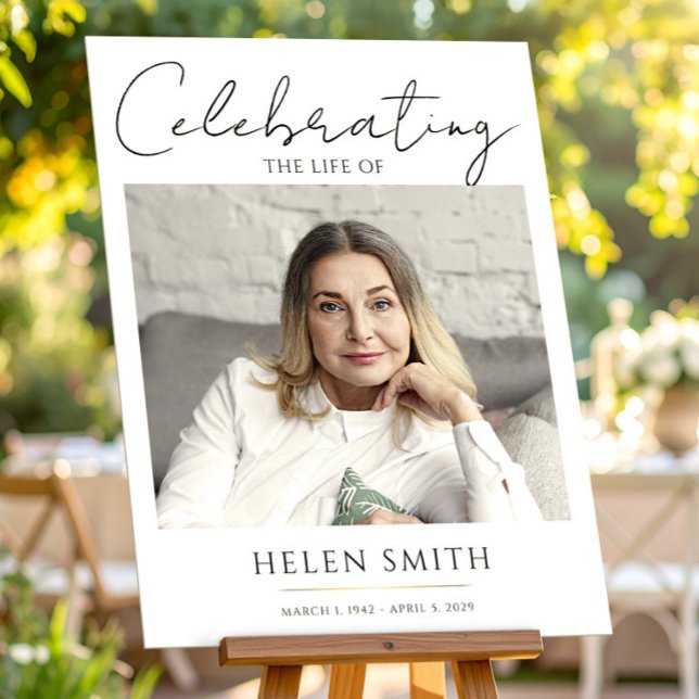 Poster Funeral Photo Memorial For Mom (Criador carregado)