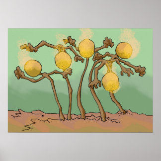 Pôster fungo de lodo-lanterno-japonês