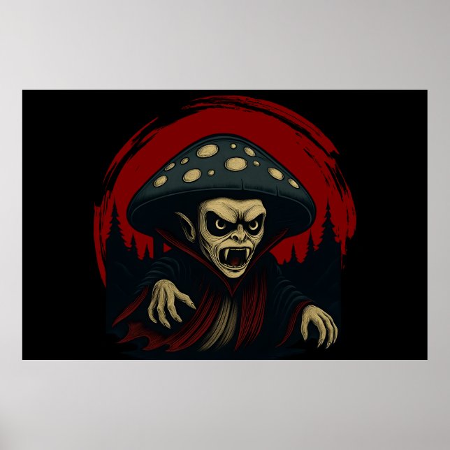 Poster Fungos Dentes Que Sangram MycoVamp (Frente)