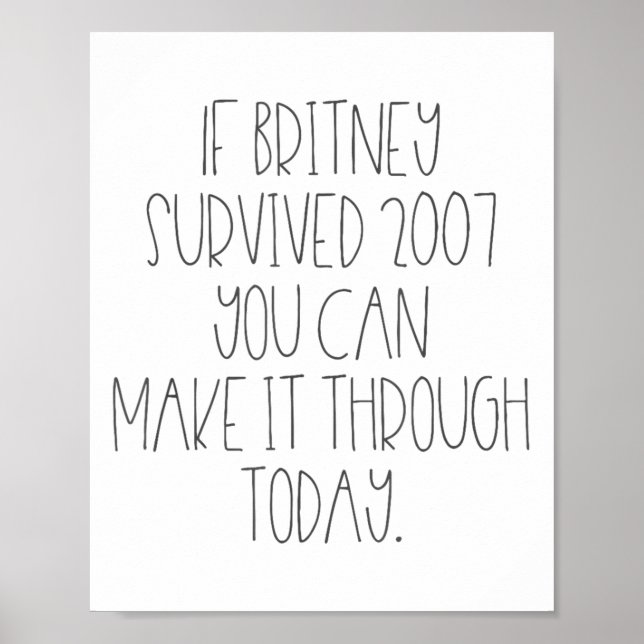 Poster Funny 2007 Britney Motivational  (Frente)