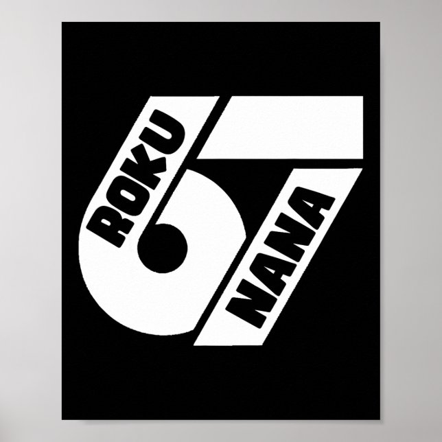 Poster Funny 67 Japanese Meme Roku Nana Graphic Design  (Frente)