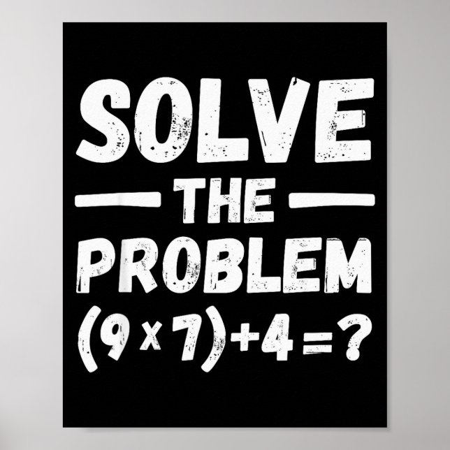 Poster Funny 67 Meme Pemdas Elementary Math Teacher Humor (Frente)