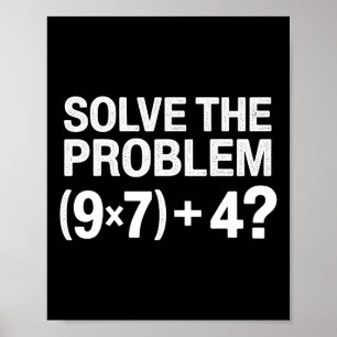 Poster Funny 67 Meme Pemdas Professor de Matemática Brain