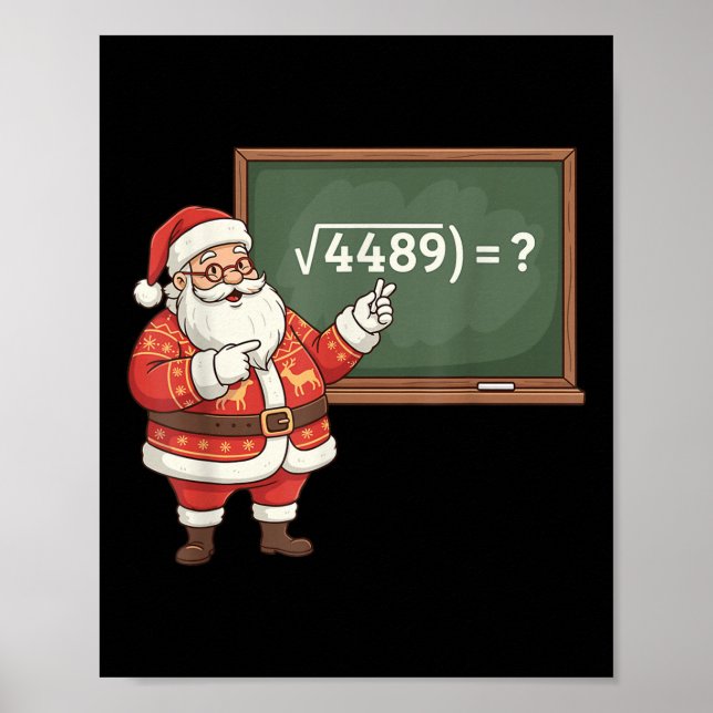 Poster Funny 67 Meme Six Seven Math Teacher Christmas Gen (Frente)