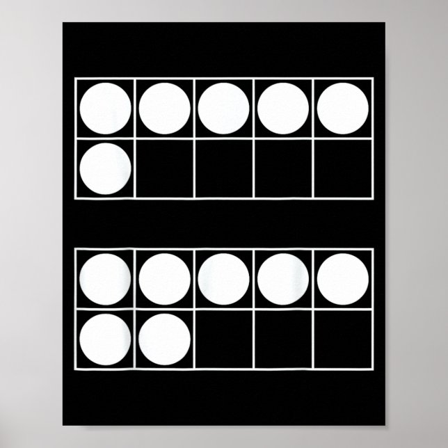 Poster Funny 6 7 Number Math Teachers Students Six Seven  (Frente)