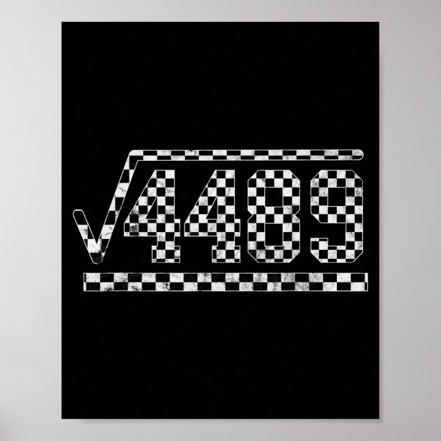 Poster Funny 6 7 Square Root Of 4489 Slang Math Teacher  (Frente)