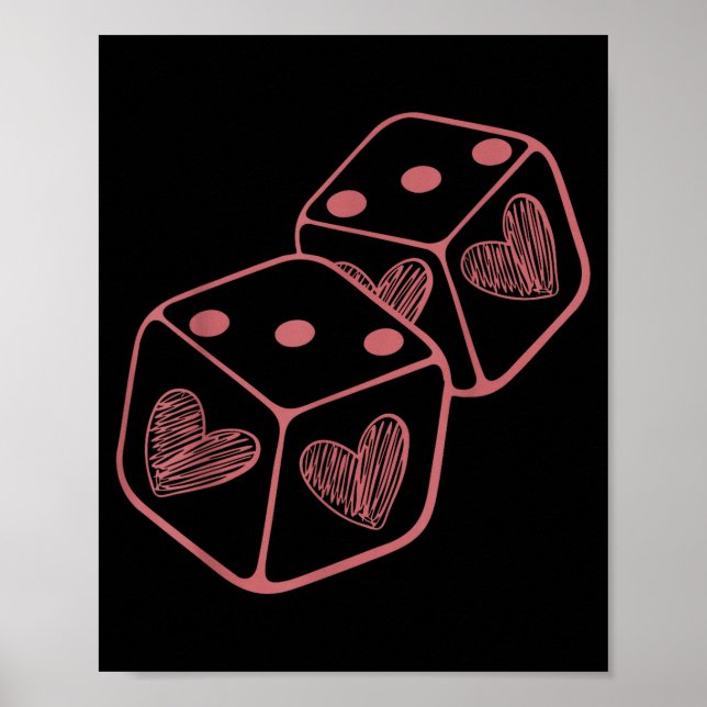 Poster Funny 6 7 Valentine Couples Matching Love Heart Pl (Frente)