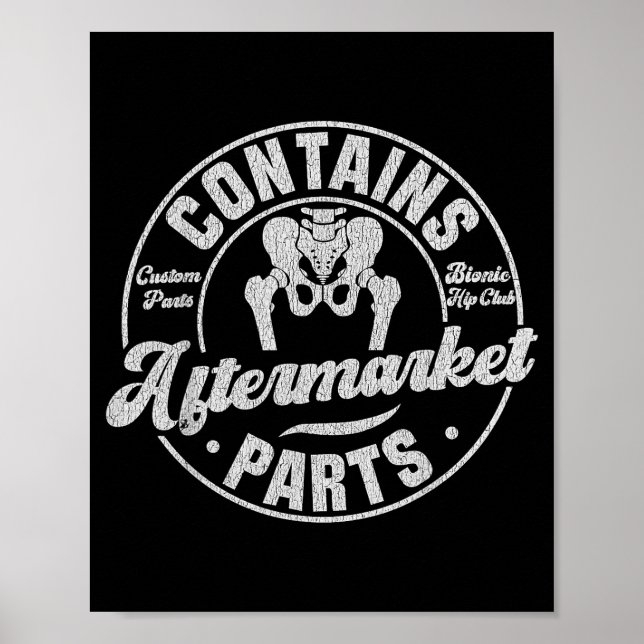 Poster Funny After Hip Surgery Recovery Bionic Hip Replac (Frente)