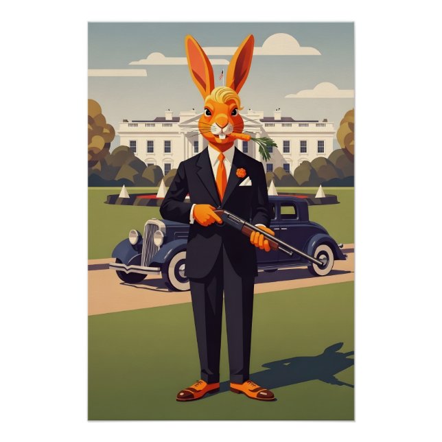 Pôster Funny American (Frente)