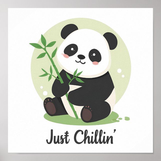 Poster Funny and Relaxing Panda (Frente)