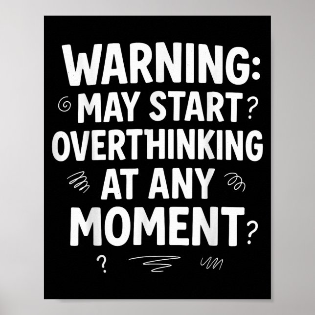 Poster Funny And Sarcastic Design For Deep Thinkers Intro (Frente)