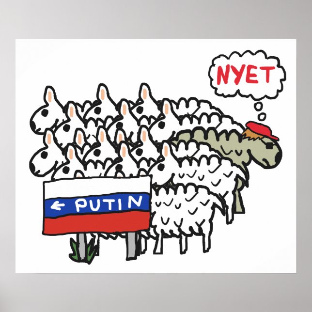 Poster Funny Anti Putin (Frente)