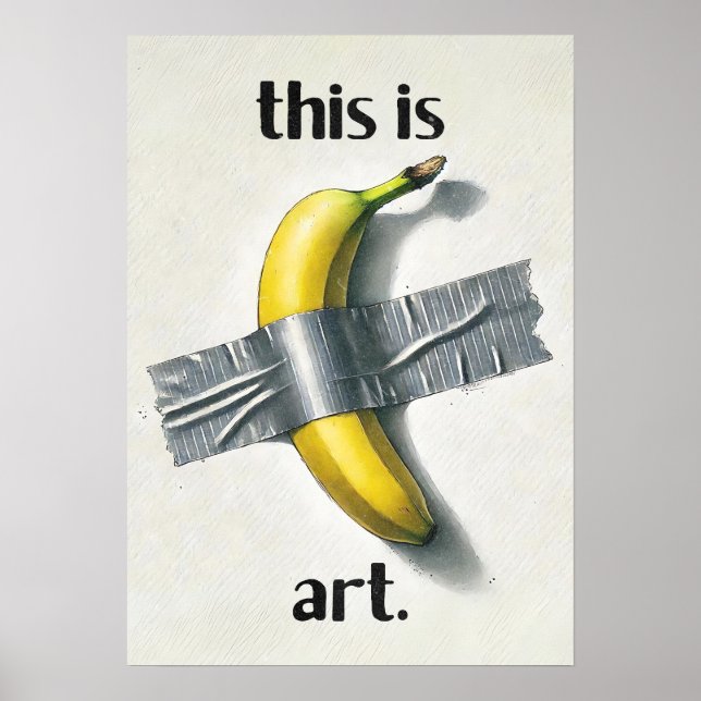 Poster Funny Banana Duct Tape Meme (Frente)