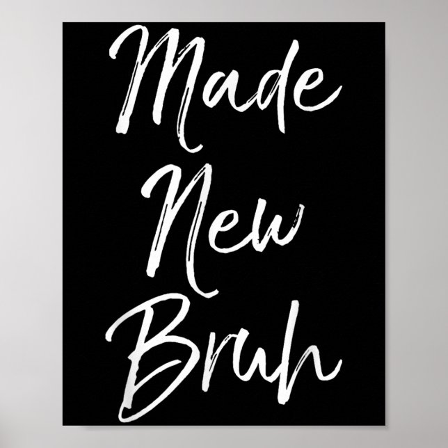 Poster Funny Baptism Gift For Boys Salvation Quote Made N (Frente)