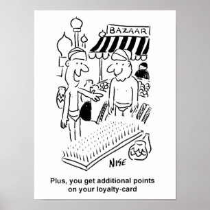 Poster Funny Bed of Unhas Indian Bazaar Marketplace