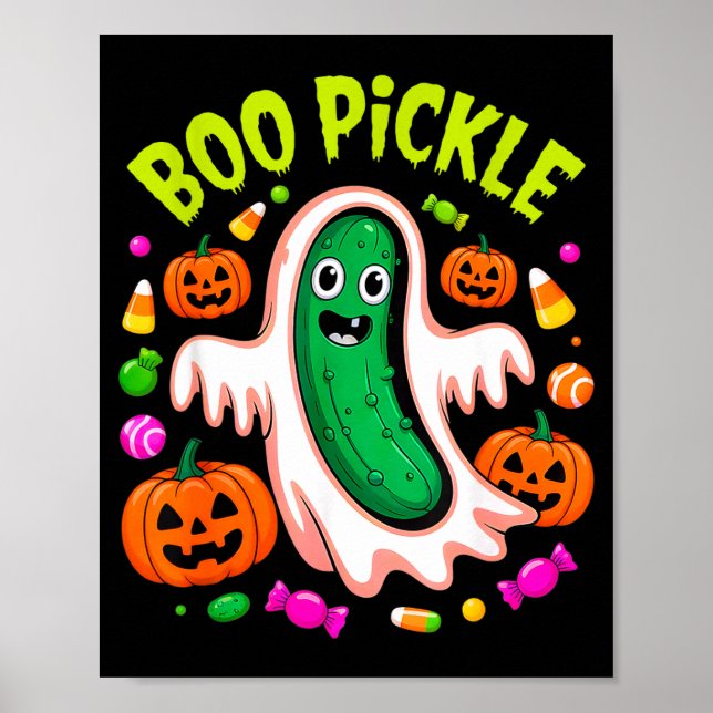 Poster Funny Boo Ckle Halloween Party Costume Soky  (Frente)
