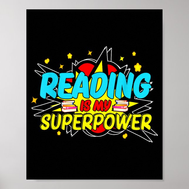 Poster Funny Bookish Nerd Book Addict Design Women's Blac (Frente)