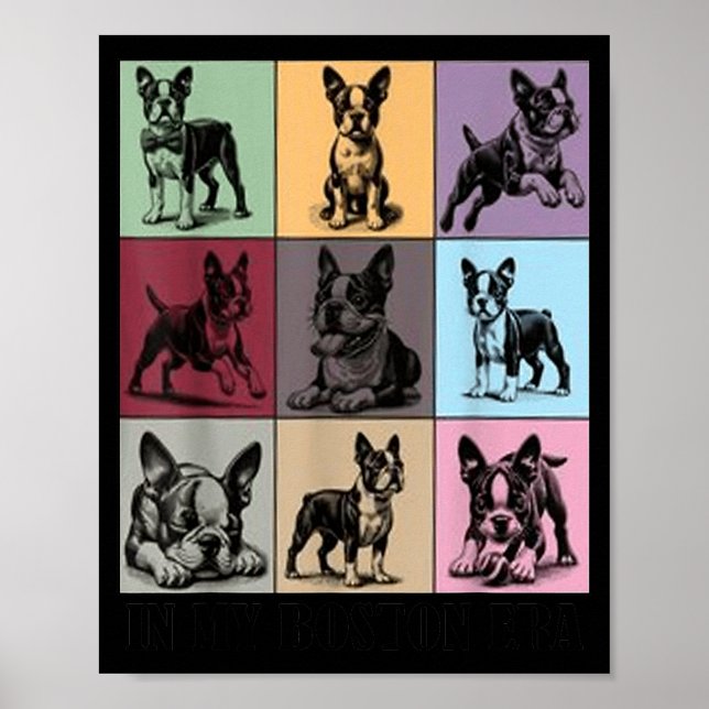 Poster Funny Boston Terrier Quote In My Boston Terrier Er (Frente)