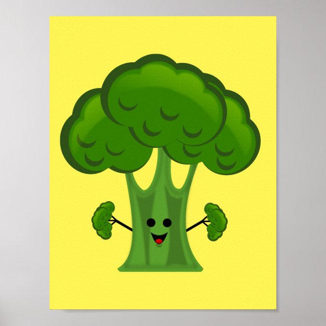 Pôster Funny Broccoli (Frente)
