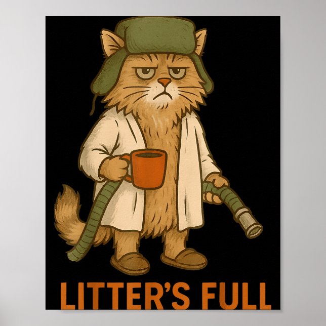 Poster Funny Cat Litter's Full Christmas Cat Xmas Women M (Frente)
