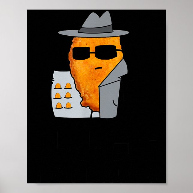 Poster Funny Chicken Nuggets - Nugs Not Drugs  (Frente)