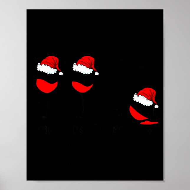 Poster Funny Christmas Drink Drank Drunk Xmas Holiday  (Frente)