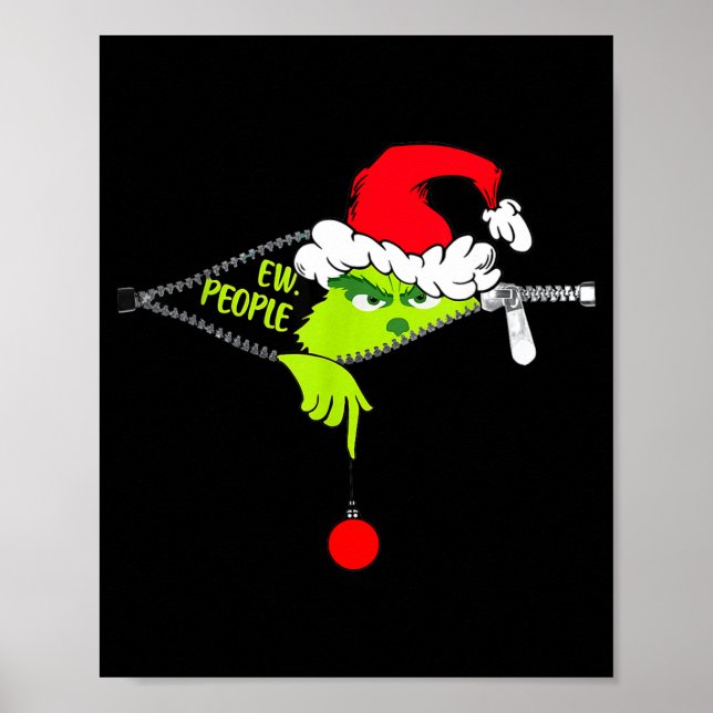 Poster Funny Christmas Ew People Men Women Kid Boys Girls (Frente)