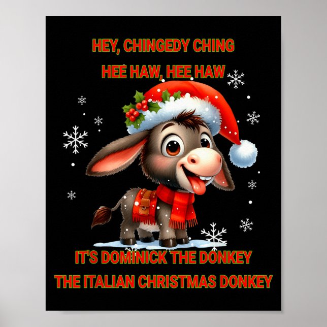 Poster Funny Christmas Italian Christmas Dominick The  (Frente)
