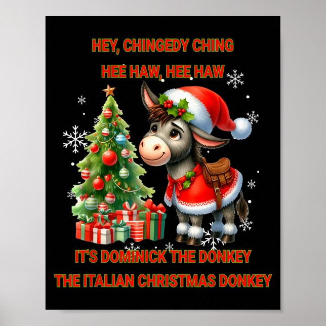 Poster Funny Christmas Italian Christmas Dominick The  (Frente)