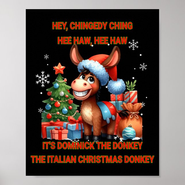 Poster Funny Christmas Italian Christmas Dominick The  (Frente)