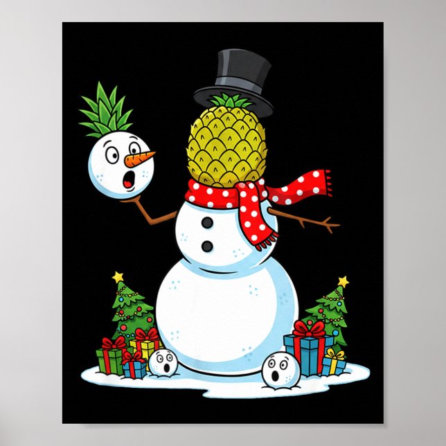 Poster Funny Christmas Ne Snowman Xmas Mens Womens Kids  (Frente)