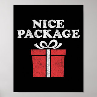 Poster Funny Christmas Nice Package Retro Ugly Party Adul