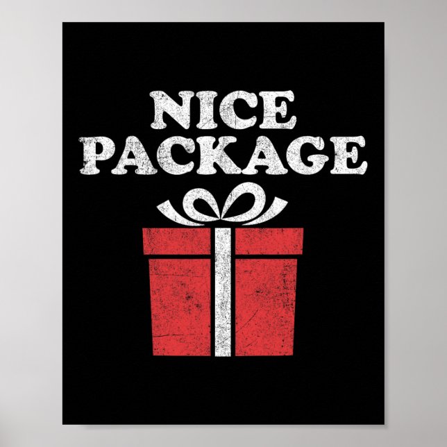 Poster Funny Christmas Nice Package Retro Ugly Party Adul (Frente)