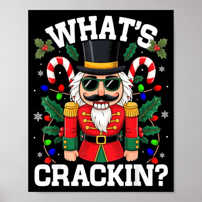 Poster Funny Christmas Nutcracker Men Kids N Boys Whats C (Frente)
